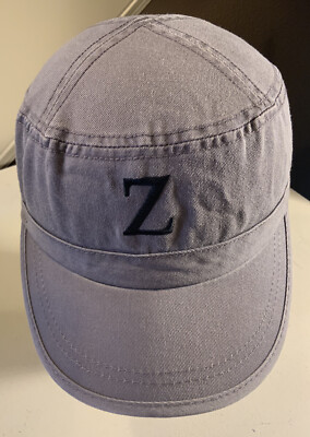 Alternative  Zebra Cellars  Gray & Black Adj. Baseball Hat Cap O/S Unisex