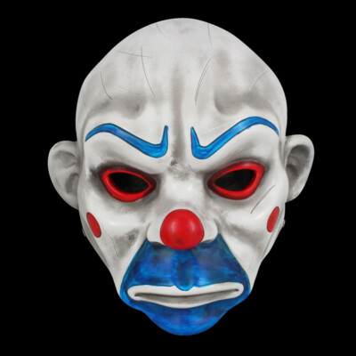 Distressed Batman Joker Clown Bank Robber Masks The Dark Knight 1:1 Cosplay Prop