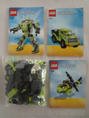 Lego Creator 3 In 1 Power Mech 31007 100% Complete w/Instructions 