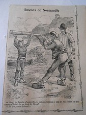 Humour Gascons de Normandie Image Print 1909