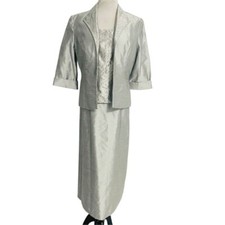 Alex Evenings Size 12 Dress 2 Piece Set Wedding Party Classy Modest