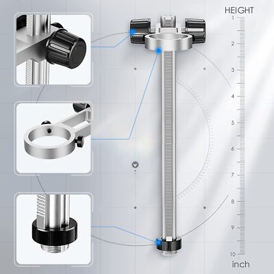 TOMLOV Digital Microscope Stand 26cm Universal Adjustable Holder for DM201 pro