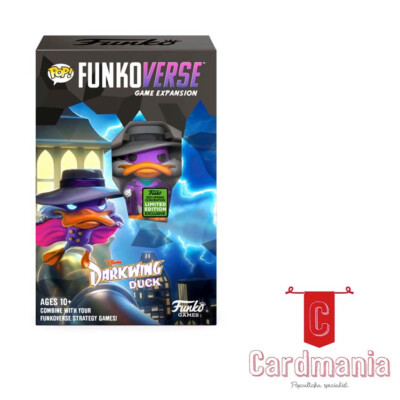 Funko Games Funkoverse: Darkwing Duck 100 1-Pack – Exklusive Light-Strategie Für 2-4 Spieler Ab 10 + Inkl. Vinyl-Figur – Perfektes Geschenk Für Fans
