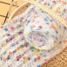 1x 50g/1.76oz Hand-Knitted Colorful Speckles Chunky Yarn Thread Crochet Trim DIY