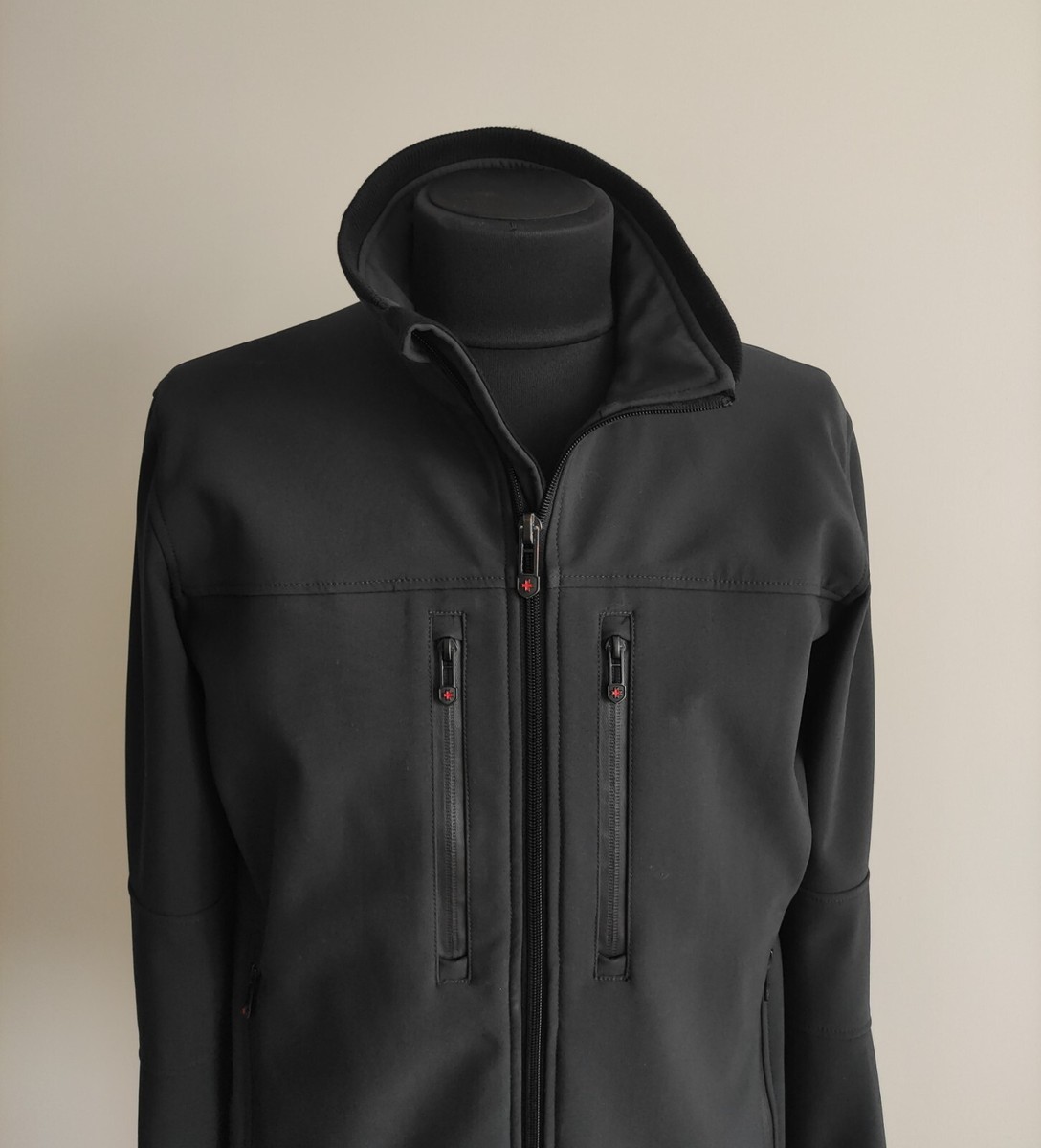 Wellensteyn Alpinieri Mens Black Softshell Windproof Zip Jacket