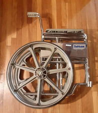 Tuffcare Metal Foldable Wheelchair 23" wheels, heavy duty, - FOR PARTS