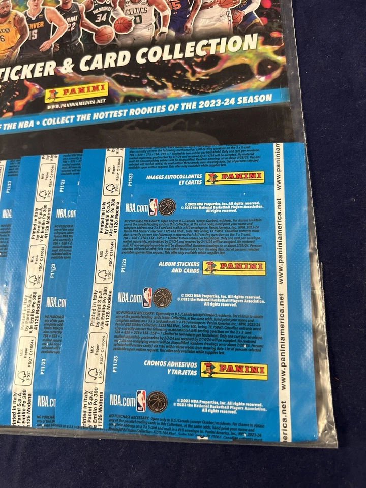 2023-24 Panini NBA Sticker & Card Collection New and Sealed 5 Packs HTF Rare - Image 4 of 4