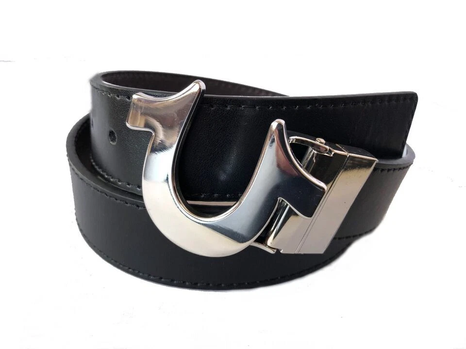 New True Religion Men's Reversible Belt TR303396 Horseshoe TR