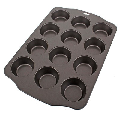 HaWare Moule à muffins en acier inoxydable pour 12 muffins