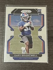 2021 Panini Prizm Gary Brightwell Rookie Card RC New York Giants #400. rookie card picture