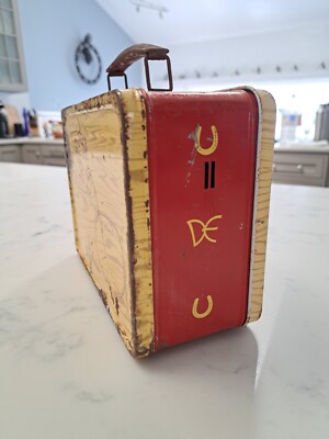 1950's Roy Rogers & Dale Evans Vintage Lunch Box Double R Bar