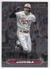 Carlos Correa 2024 Topps Stadium Club Black Foil Parallel #118