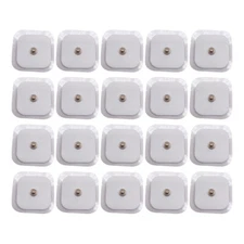 Snap Electrode Pads 2x2'' Replacement fit TENS Unit Pulse Massager Self Adhesive