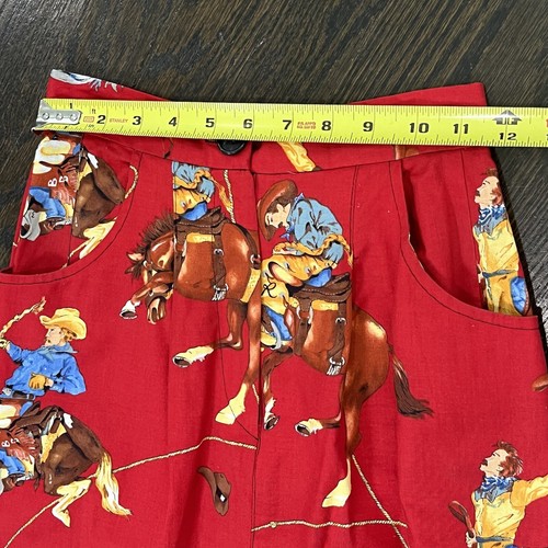 J Yves Elliot Skirt Women’s Medium AOP Western Equestrian Horse Cowboy MIDI USA - Picture 9 of 10