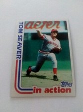 1982 Topps Baseball Tom Seaver In Action #31 HOF Set Break NM-MT