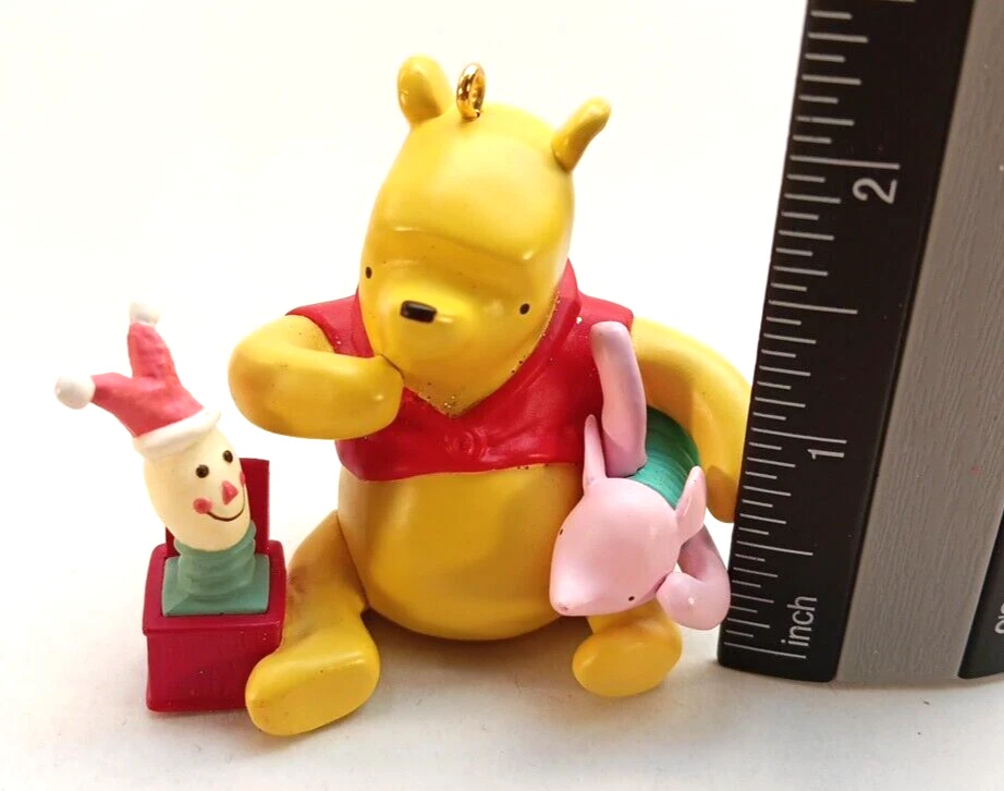 Winnie the Pooh Piglet Jack In The Box 2000 adorno de Navidad sin caja Foto 4 de 4