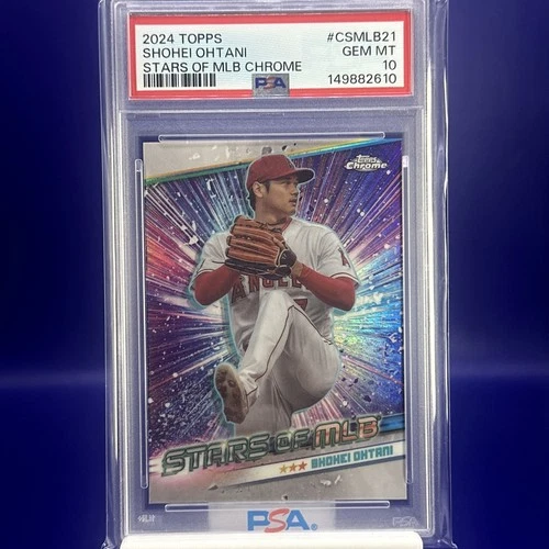 2024 Topps Shohei Ohtani Stars of MLB Chrome #CSMLB-21 Angels PSA 10 GEM MINT