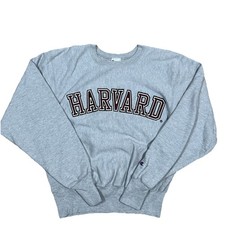 VTG Champion Reverse Weave Harvard Crewneck Sweatshirt Stitched Letters 90s Y2K
