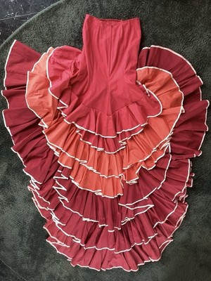 FLAMENCOROCK Schleppe mit Oberteil Bühne Bata de Cola 38