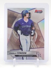 CHARLIE CONDON 2025 BOWMAN'S BEST TOP PROSPECTS REFRACTOR #TP-8 ROCKIES A Q0208