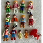 Vintage Lot of 13 PLAYMOBIL Figures Children, Babies 1980's & 90's