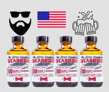 Duke Cannon Great American Beard Oil Men 3oz Budweiser Beer Benefit US Vets Lot4