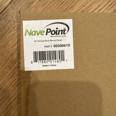 NavePoint 4U Vented Blank Rack Mount Panel 19  Server Rack Black
