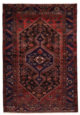 Traditional Vintage Hand-Knotted Area Rug 4'2'' x 6'4'' Oriental Wool Carpet