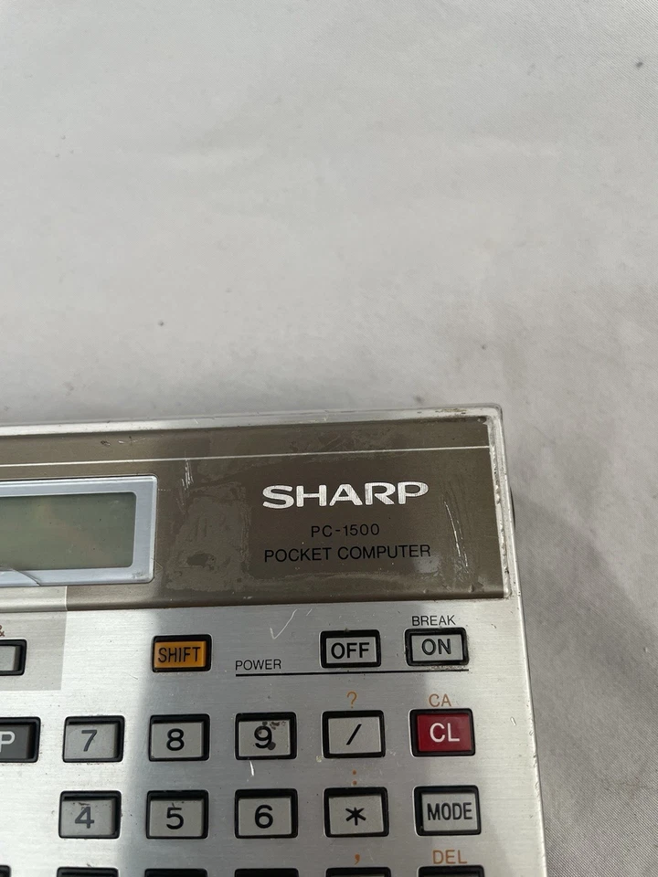 Vintage Sharp PC 1500 Pocket Computer with Module CE-161 - Image 2 of 4