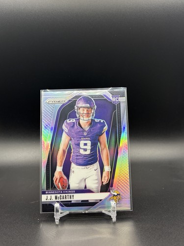 J.J. McCarthy #13 2024 Panini Prizm Rookie Variation Silver card