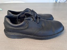 Dr Martens Shoes Hampshire Men’s 11 Black Leather Lace Up Industrial Oxfords