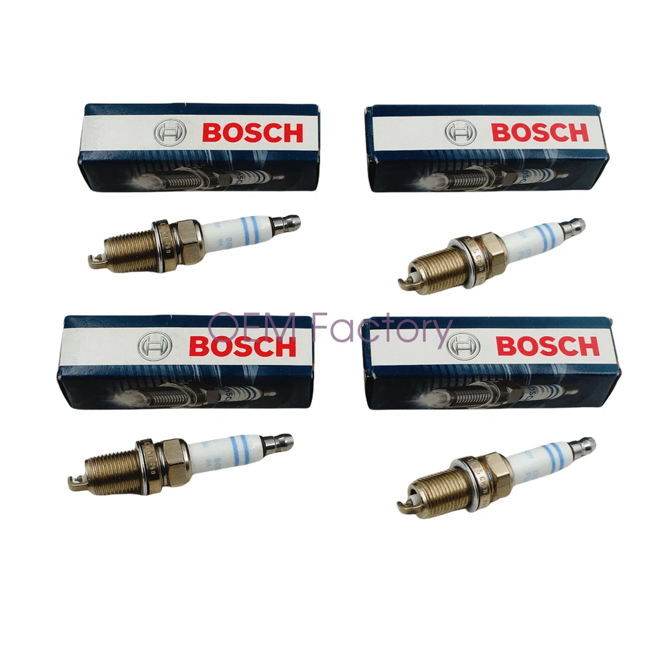 06H905601A OEM BOSCH Double Platinum Spark Plugs for VW Golf GTI 2.0 2006-2013 Foto 2 de 4