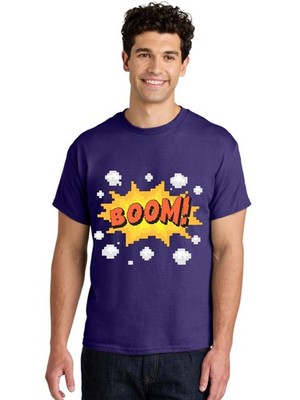 Boom Mens Graphic Tee,100% Cotton,Casual Summer Wear