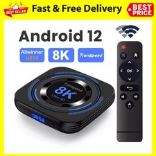 Transpeed Android 12 TV Box 8K 4K Streaming Media Player Dual WiFi BT4.0 Top Box