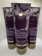 Bath & Body Works Sweet Whiskey Ultimate Hydration Body Cream 8 oz x3