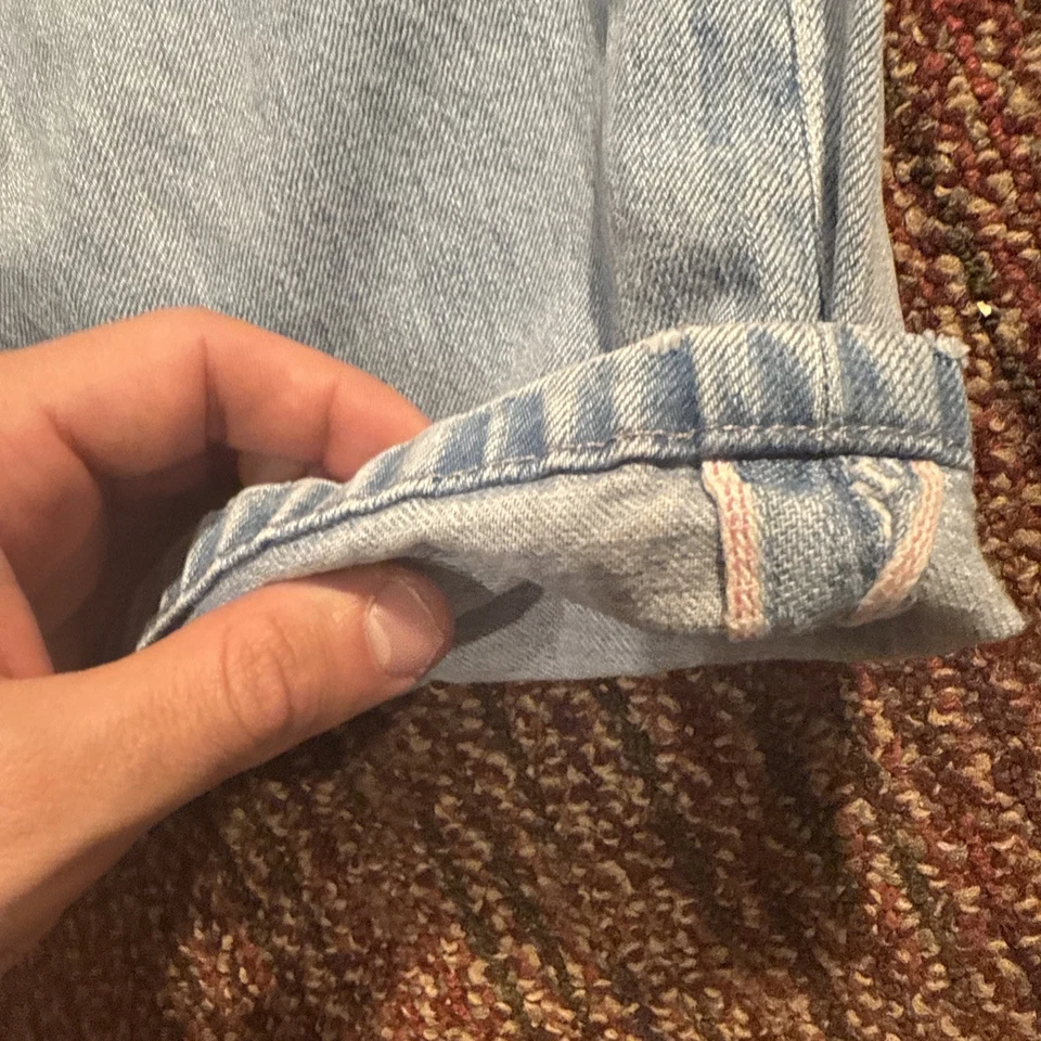 Pantalones de mezclilla Brioni para hombre talla 36x33,5 ribete lavado claro hechos en Italia diseñador Foto 3 de 4