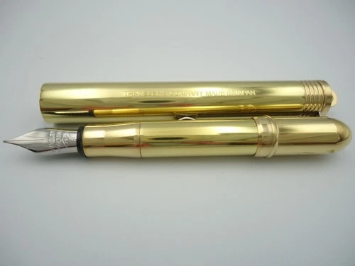 TRAVELER'S COMPANY Solid Brass Fountain Pen Fine Nib Made in Japan New image 14