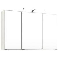Badezimmer Spiegelschrank In Weiß Mit Led Beleuchtung 100Cm Schalter Steckdose