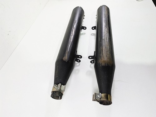 2012 Harley VRSCF Muscle V Rod Slip-On Exhaust Pipe Muffler Set - Picture 2 of 12