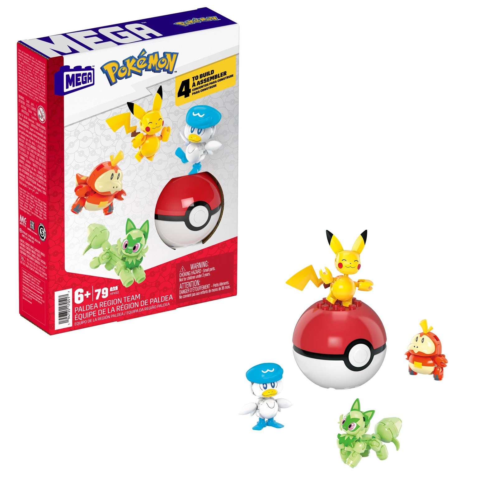 MEGA POKMON Paldea-Region - Pikachu und die ersten Partner-Pokmon Felori Krok 4790₽