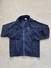 Nike Hooded Windbreaker Jacket Men's Medium blue Unlined hide Away Hood SZ M