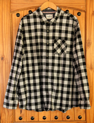 Flag Anthem 2XL Tall Buffalo Check Plaid Button Up Long Sleeve Cotton Shirt EUC!