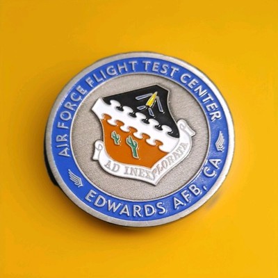 Air Force Flight Test Center Edwards AFB, CA  ~ Challenger Coin