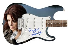 Rosanne Cash To Michael Signed Autographed 1/1 Custom Graphics Photo Guitar ACOA