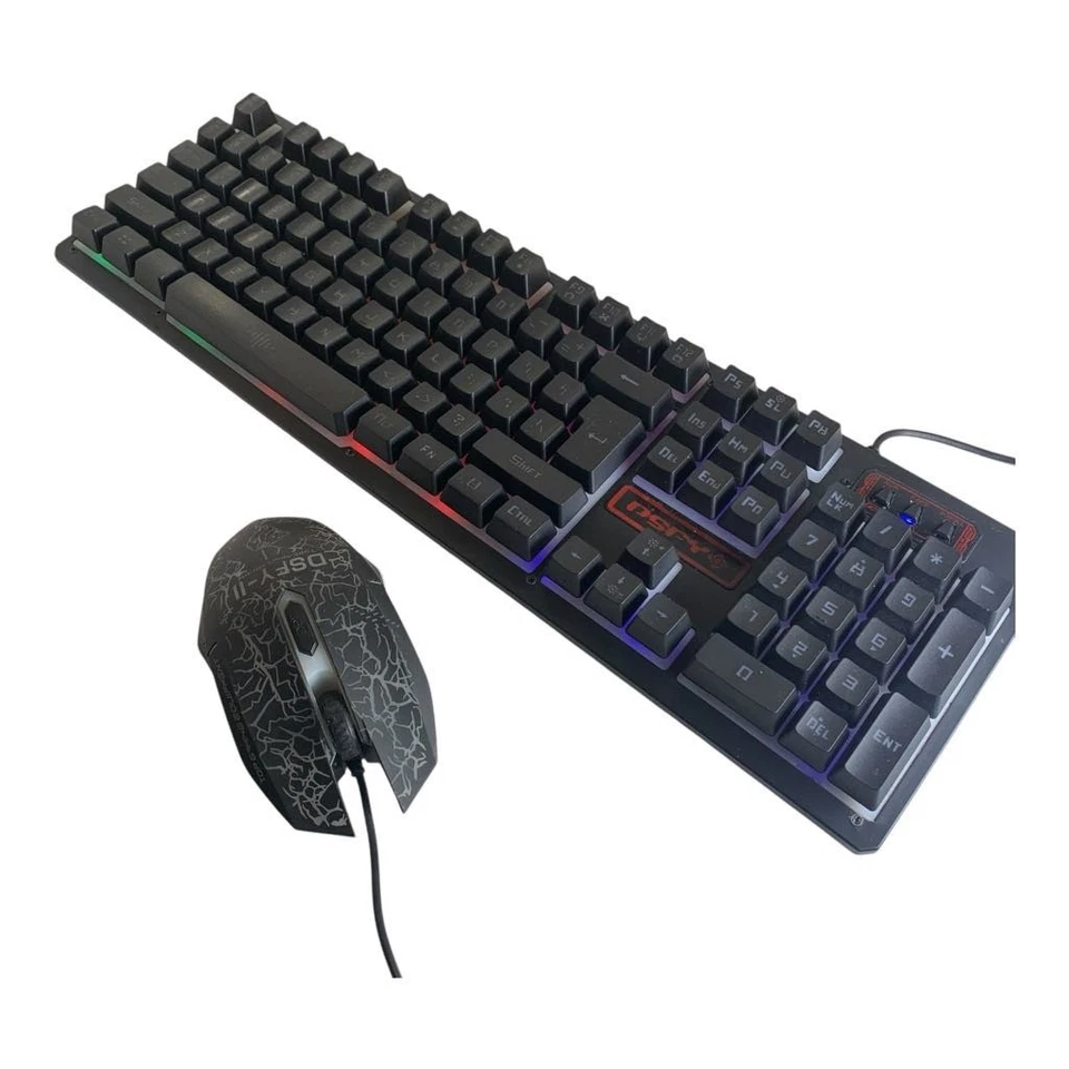 DSFY-II K13 RGB LED Backlit USB Gaming Keyboard & Optical DPI Mouse Combo Set - Image 3 of 4