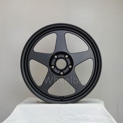 4 PCS ROTA WHEEL SLIPSTREAM  18X8.5  5X114.3 44 73  SATIN BLACK