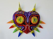 Majora's Mask Legend of Zelda Nintendo stampa grande + supporto a parete