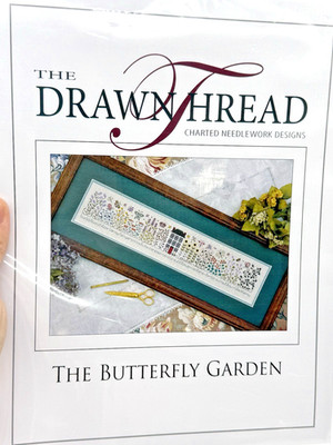the drawn thread crossstitch The Butterfly Garden