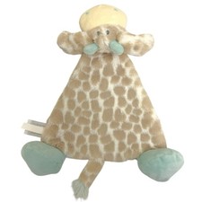 Demdaco Nat  Jules Baby Giraffe Lovey Security Blanket Soft Rattle 14  NWOT