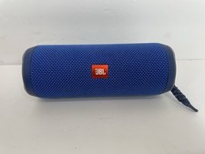JBL Flip 4 Waterproof Bluetooth Speaker Blue Tested  Working